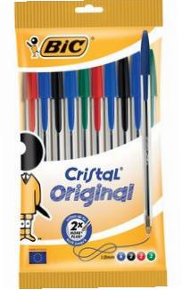 Długopis Cristal Original pouch 10szt mix BIC