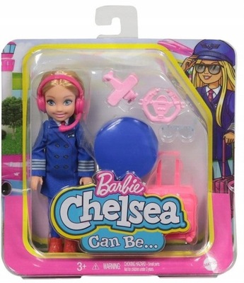 Barbie lalka Chelsea Pilotka kariera Mattel GTN90