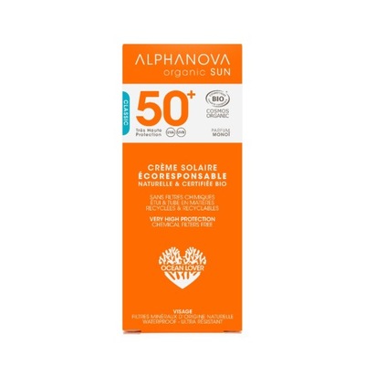 ALPHANOVA SUN Bio krem przeciwsłoneczny z filtrem mineralnym SPF 50+, 50 g