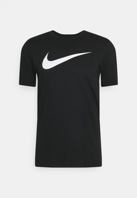 Koszulka Męska Czarna Logo Nike Bawełna SWOOSH SPORTSWEAR DX1983-010 r. S