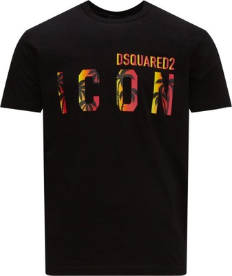DSQUARED2 markowy t-shirt koszulka Sunset MADE in ITALY NERO XL