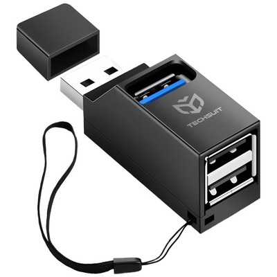 Techsuit Mini Stacja Dokująca USB 3w1 USB 3.0 + 2x USB 2.0 Czarna