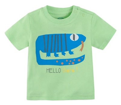 COOL CLUB T-shirt chłopięcy zielony Hello r. 68