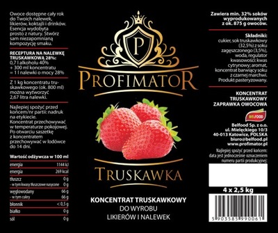 Koncentrat PROFIMATOR Truskawka 2,5kg