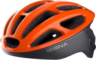 Kask rowerowy z zestawem słuchawkowym R1, SENA (pomarańczowy, rozmiar M)