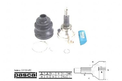 Pascal набір шарнір привідний chrysler pacifica 3 фото №1