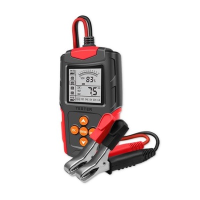 Tester cyfrowy Qoltec akumulatora z wyświetlaczem LCD | 12V | 24V | 3Ah-200