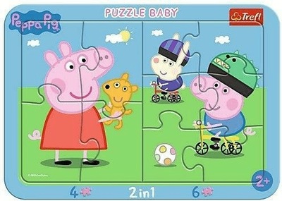 Puzzle Ramkowe Baby Wesoła Świnka Peppa 80021