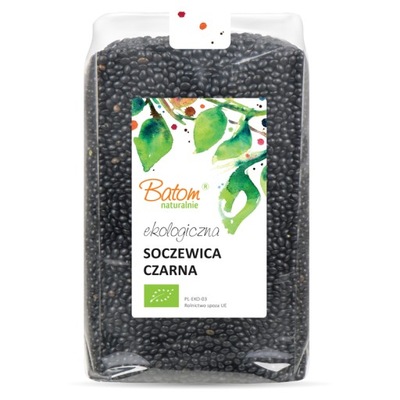 EKOLOGICZNA SOCZEWICA CZARNA BELUGA 1kg BATOM BIO