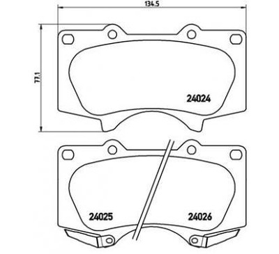 Brembo тормозные колодки тормозные lexus gx фото №1