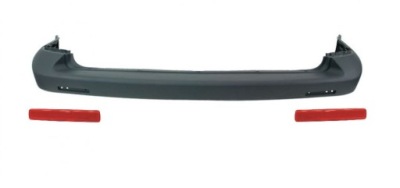 Бампер задний vw transporter t5 2003- szary + отражатели фото №1