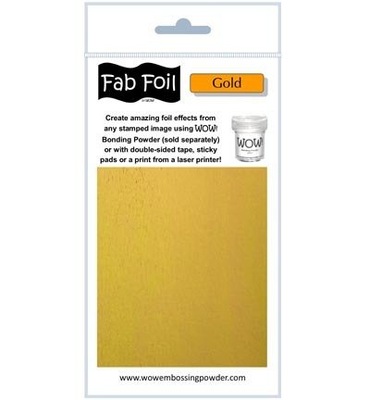 FOLIA DO ZŁOCEŃ transferu Fabulous Foil Wow! Bright Gold - jasne złoto