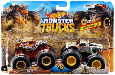 HOT WHEELS MONSTER TRUCKS 2-PAK SAFARI VS STREAK