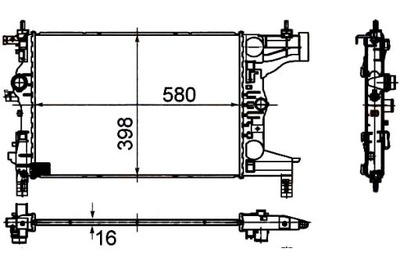 HELLA RADUADOR DEL MOTOR - SISTEMA DE REFRIGERACIÓN DEL MOTOR  