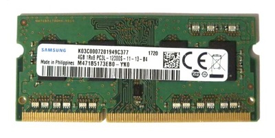 RAM SAMSUNG 4GB PC3L-12800S DDR3-1600 1600MHz PC3