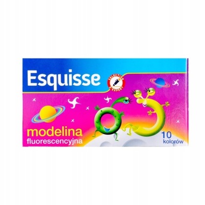 Modelina fluorescencyjna 10 kolorów