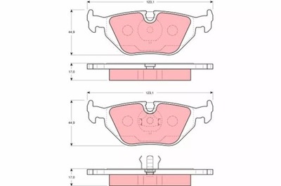 КОЛОДКИ HAM. BMW T. 3/Z3 (E36) 1,6-3,0 91-03