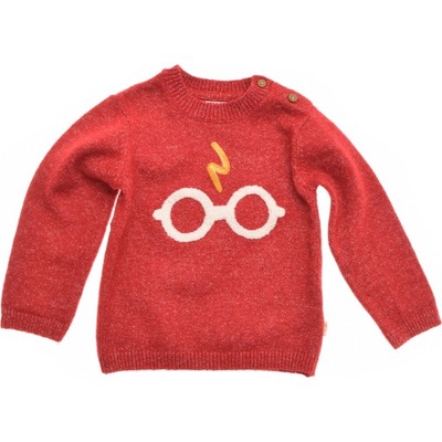M&S sweterek dziewczęcy Super HARRY POTTER okulary 92
