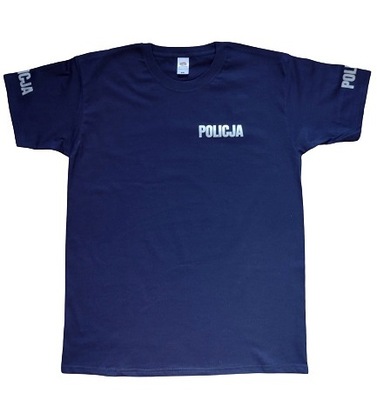 Bawełniana koszulka T-shirt POLICJA