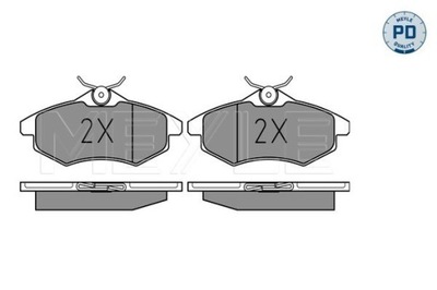 КОЛОДКИ ТОРМОЗНЫЕ CITROEN ПЕРЕД C3 1,0-1,4 02- 0252340719/PD