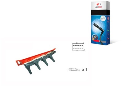 Катушка зажигания janmor 880082 8010465 dmb871 10465 фото №1