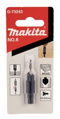 Makita Pogłębiacz stożkowy z wiertłem nr. 8, 2,8 mm D-73243