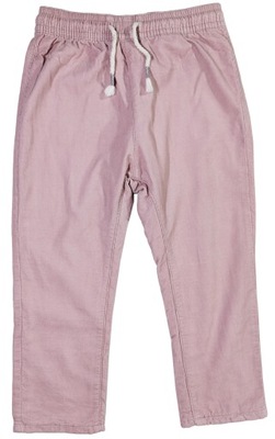 Spodnie dziecko H&M bordowe materiałowe sztruksowe 92, 18-24 m-cy