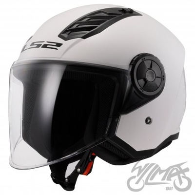 CASCO LS2 OF616 AIRFLOW II SOLID WHITE-06 XS  