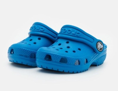 CROCS KLAPKI DZIECIĘCE NIEBIESKIE LOGO 23/24 2SAE