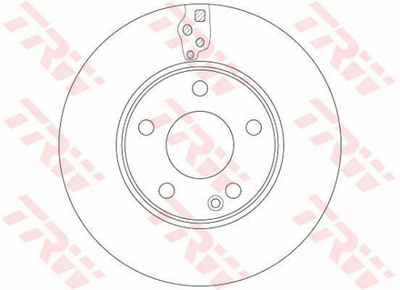 ДИСКИ ТОРМОЗНЫЕ ТОРМОЗНЫЕ ПЕРЕД TRW DF6548