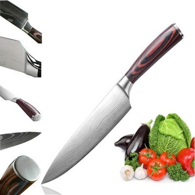 Nóż kuchenny Damasceński - 20cm, Szef Kuchni