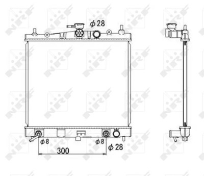 53535/NRF РАДИАТОР NISSAN MICRA/NOTE 03- NRF