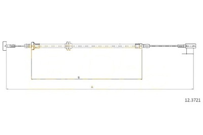 CABLE FRENOS DE MANO IVECO DAILY 3 06- PARTE TRASERA COF  