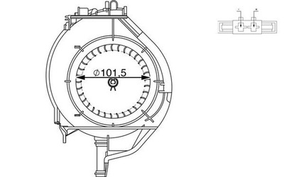 MAHLE ORIGINAL AB 266 000S ВЕНТИЛЯТОР САЛОНУ