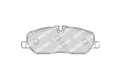 Delphi гальмівні колодки гальмівні land rover discovery iii d фото №1