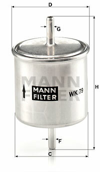 FILTRO COMBUSTIBLES WK 79  