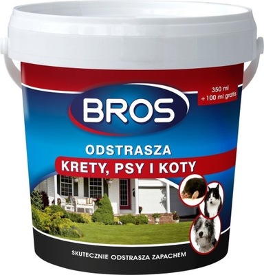 Bros Proszek odstrasza krety, psy i koty 450ml