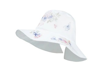 Jamiks MIRIAM kapelusz dla dziewczynki kwiaty biały