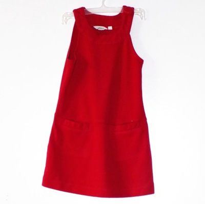 Sukienka Bluzka DZIEWCZĘCA Czerwona NA RAMIĄCZKACH roz. 104-110 cm A1065