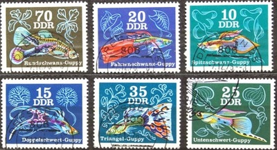 DDR - 1976 - RYBY AKWARIOWE - KASOWANE