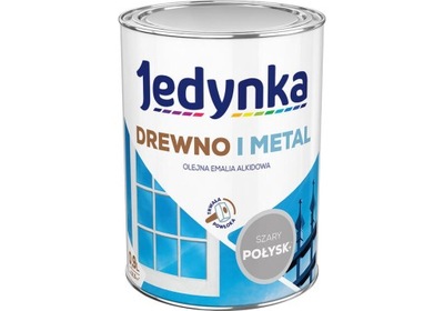 JEDYNKA EMALIA ALKID. 0,9L SZARY POŁYSK ZEW/WEW