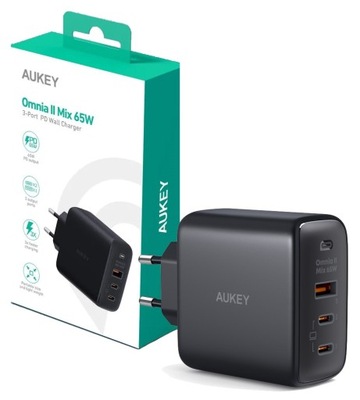 Aukey PA-B6T Omnia Ii Mix Gan USB-C 65W Pd 3.0