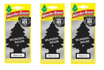 3 x WUNDER BAUM CHOINKA ZAPACHOWA - BLACK CLASSIC