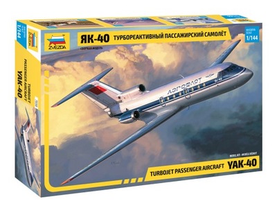 Yak-40 Turbojet passenger aircraft (Jakovlev Jak-40) Zvezda 7030 1:144