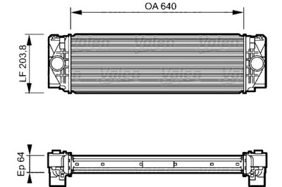 VALEO ИНТЕРКУЛЕР MERCEDES SPRINTER 3.5-T B906 SPRINTER 3-T B906