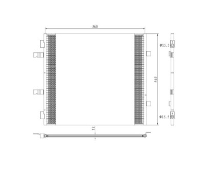 Конденсатор кондиціонера nissan primastar 07- фото №1