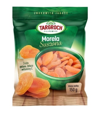 Morele suszone jasne 150 g Targroch bez pestek