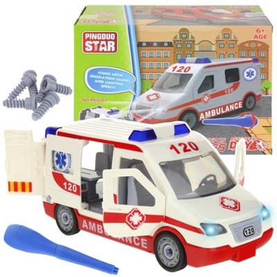 Karetka Pogotowie Ambulans 47 el. Pojazd Ratunkowy do Skręcana