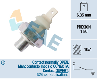 FAE ВЫКЛЮЧАТЕЛЬ ДАВЛЕНИЯ МАСЛА 12910 FAE PS160