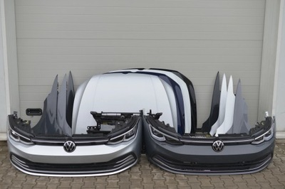 HOOD BUMPER WING LAMP BELT BEAM RADIATOR GRILLE FULL LED VW GOLF 8 VIII 5H0 19-  